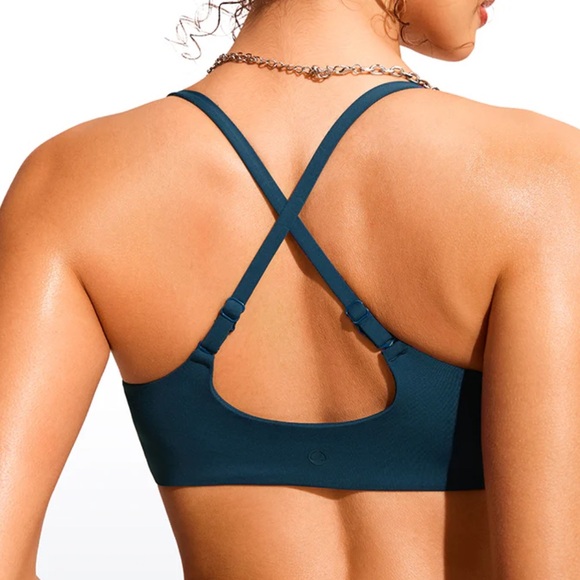 CRZ YOGA Deep Teal Swim Sports Bra - Picture 2 of 2